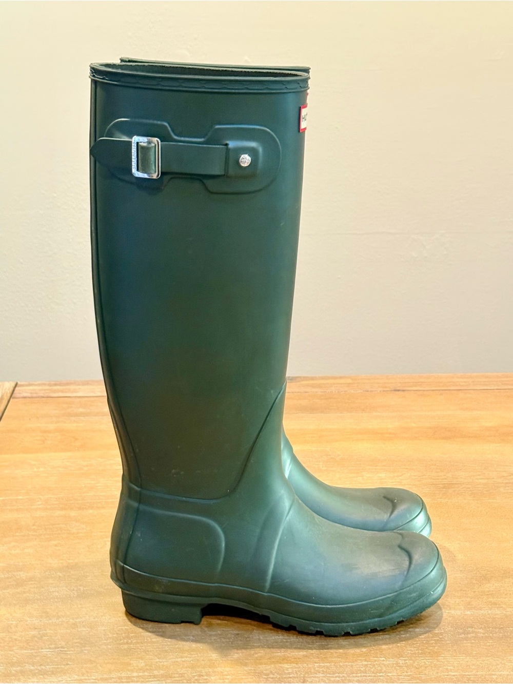 Hunter Original Tall Waterproof Rain Boot Hunter Green US 9